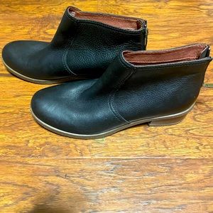 Dansko black leather booties size 39